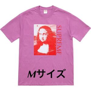 送料無料 M 紫 supreme Monna Lisa tee Tシャツ 18SS モナリザ シュプリーム パープル light purple box logo ボックスロゴ ステッカー付