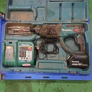 【中古現状品】MAKITA　マキタ　HR202D　充電器ハンマドリル　充電器　バッテリ×1　セット