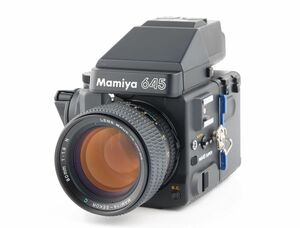 07606cmrk MAMIYA 645 SUPER AEプリズムファインダー + MAMIYA-SEKOR C 80mm F1.9 N 中判カメラ 標準レンズ