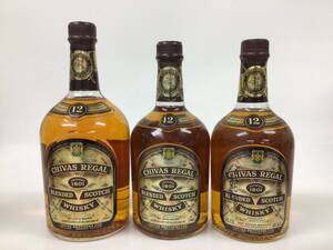 ウイスキー whisky シーバスリーガル 12年 3本セット 750/760/1000ml 43% 重量番号:6(77)