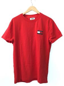 TOMMY JEANS◆半袖Tシャツ/L/-/レッド/M131870012//