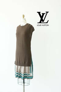 LOUIS VUITTON ルイヴィトン ウール シルク ニット ワンピース size S RW141W F5KD06OE 0615712