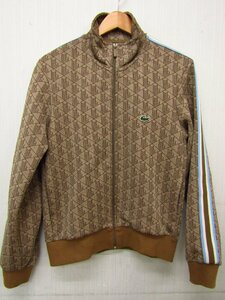 LACOSTE ラコステ モノグラム ジャカード トラック ジャケット メンズ ジャージ サイズ：S ∩FG7404