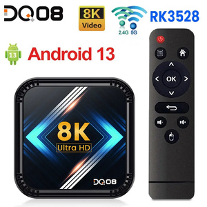 DQ08 RK3528 スマート TV ボックス Android 13 クアッドコア Cortex A53 サポート 8K ビデオ 4K HDR10+ デュアル Wifi BT Google 4G 64G