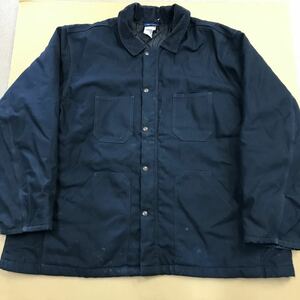 ディッキーズ　4XL Dickies 大きいサイズ　キングサイズ　ワークジャケット　アウター　中綿　キルティング　ネイビー　メンズ