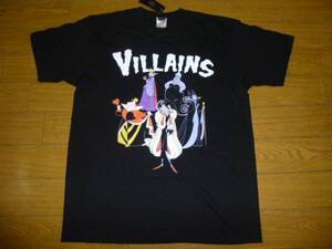 即決あり! 新品 L 黒 希少ディズニーvillains tシャツ ヴィランズ 悪役 マレフィセント アースラ 魔女 /ランド シー着用 ハロウィン