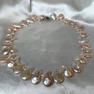 綺麗！天然バロックパールネックレス16mm 42cm pearl jewelry necklace パール ネックレス 艷やか本真珠