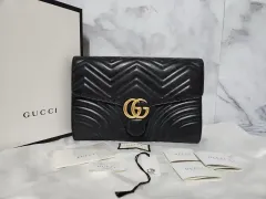 【雷市場（ポンジャン）商品韓国直送】 GUCCI(グッチ) マクラス マーモント フラップ クラッチ