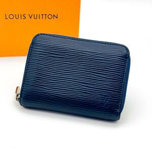 【極美品】LOUIS VUITTON ルイヴィトン エピ ジッピー コインパース アンディゴブルー 小銭入れ 定期入れ