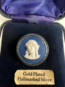 アンティーク ビンテージ WEDGWOOD ウェッジウッド 英国製 ブローチ ペンダントトップ goldplated hallmarked silver(MS)