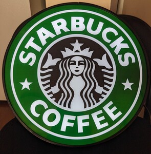 【中古稼動品】 スターバックス 看板 スタバ 照明 STARBUCKS　ネオン　ライト　インテリア　コーヒー　珈琲　人気