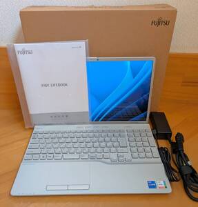 【新品同様】富士通 FMV LIFEBOOK AH53/G2 FMVA53G2S Ryzen 7 5700U/メモリ 32GB/512GB SSD/ブルーレイ/15.6型 光沢/win11/office 23年製