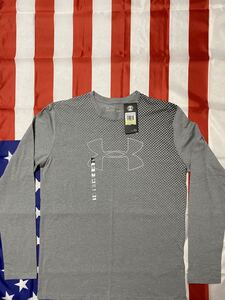 新品未使用タグ付き　MADE IN USAUnder Armour メンズ ブランド グラデーション 長袖　HEAT GEAR