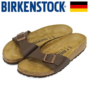 BIRKENSTOCK (ビルケンシュトック) 40393 MADRID マドリッド ビルコフローサンダル DARK BROWN ナロー幅 BI303 37-約24.0cm