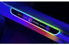 トヨタ スカッフプレート ドアステッププレート7色 LED流れるアルファード