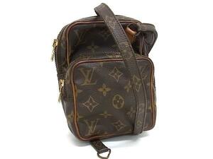 1円 LOUIS VUITTON ルイヴィトン M45238 モノグラム ミニアマゾン クロスボディ ショルダーバッグ 斜め掛け ブラウン系 BM3929