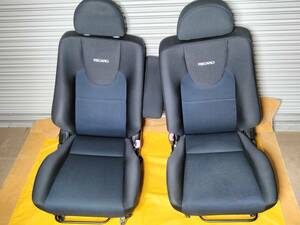 美品 ekスポーツ H82W 純正オプション RECARO レカロシート セミバケット フロント左右セット 運転席 助手席 純正オプションレカロ 極上