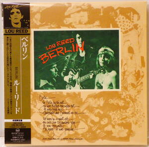 RARE ! 見本盤 未開封 ルーリード ベルリン PROMO ! LOU REED BERLIN BMG JAPAN BVCM-37727 WITH OBI