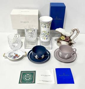 蘇さ(UNY105)　洋食器　おまとめ　マイセン　Meissen　灰皿　ウェッジウッド　WEDGWOOD　カップ＆ソーサー　他　中古品　100サイズ