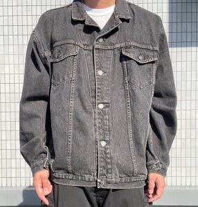 USA製OLD GAP デニムジャケットL ブラック VINTAGE