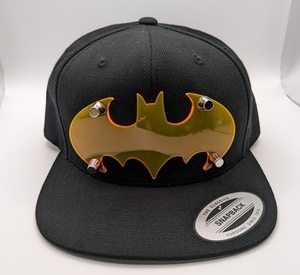 バットマン　キャップ　YUPOONG THE CLASSICS SNAPBACK　フリーサイズ　BAT MAN CAP　野球帽　中古・現状・即決・送料無料　管理№ 7252