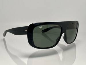 80s B&L RAY-BANボシュロムレイバン BLAIRブレア Black/G-15ブラック黒 BL砂打 VINTAGE廃盤オールドサングラスUSA製ドリフター吉川晃司着