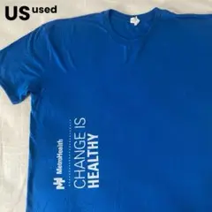 US古着 MetroHealth プリント　Tシャツ　Tee