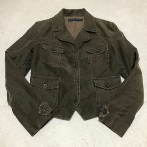 RALPH LAUREN ラルフローレン ジャケット 9号 vintage ヴィンテージ インパクト21 ブラウン コットン カジュアル　