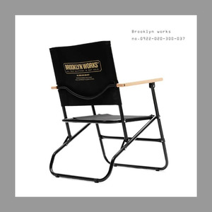 送料無料 【オシャレ】BROOKLYN WORKS ブルックリンワークス FIELD CHAIR フィールドチェア アウトドア BBQ　椅子 ブラック