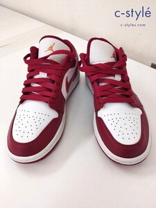 I841 [人気] NIKE ナイキ スニーカー 26cm レッド×ホワイト AIR JORDAN 1 LOW SE 553558-607 | G★