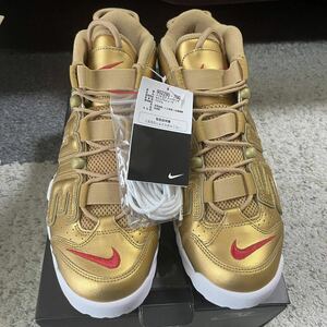 未使用　29.5cm supreme Nike Air More Uptempo GOLD US11.5 ナイキ シュプリーム　モア アップテンポ ゴールド モアテン