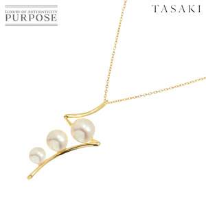 タサキ TASAKI ア ファイン バランス アコヤ真珠 7.7-5.4mm ネックレス 50cm K18 YG 750 パール 田崎真珠 Necklace【証明書付き】 90236768