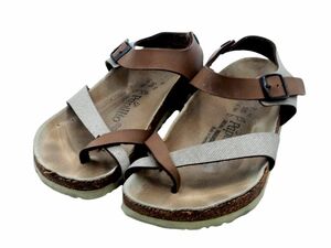 BIRKENSTOCK ビルケンシュトック Papillio パピリオ サンダル size24/茶 ■◆ ☆ eea9 レディース