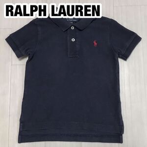 POLO BY RALPH LAUREN ポロ バイ ラルフローレン 半袖ポロシャツ 2/2T ネイビー 刺繍ポニー キッズ