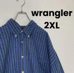 wrangler usa古着 ストリート ゆるだぼ カジュアル チェック シャツ