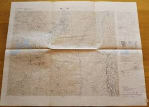 昭和52年鬼石地図　国土地理院　秩父鉄道路線一部・児玉町神川村皆野町神泉邨等の一部・間瀬湖・神流湖・宝登山等　群馬県勢多郡→現藤岡市