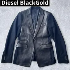 Diesel BlackGoldイタリア製 羊皮&羊毛切り替えジャケットカシミヤ