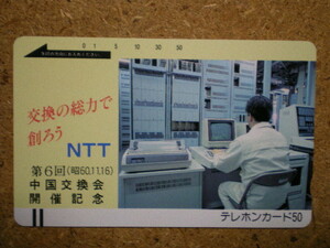 sono・110-2276　NTT中国交換会　テレカ