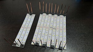 送料無料! 鉄道模型 nゲージ 自作 白色 LED led 室内灯 10両用＋予備2本 通勤型電車 近郊型電車 特急形電車 テープLED 点灯確認済み(1)