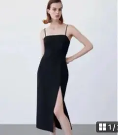 【ZARA】ザラ◇スリットキャミワンピース◇未使用