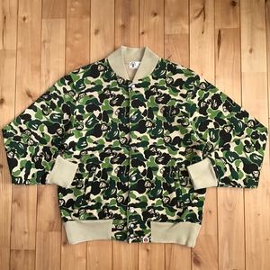 ABC milo camo スウェット スタジャン Sサイズ a bathing ape BAPE sweat varsity jacket エイプ ベイプ マイロ bomber 迷彩 NIGO n552