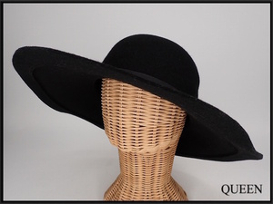 Chapeau フェルトハット・55cm★シャポー/三越/ビンテージ/帽子/レディース/24*11*3-28/100サイズ/レディース/@A1/24*11*3-28