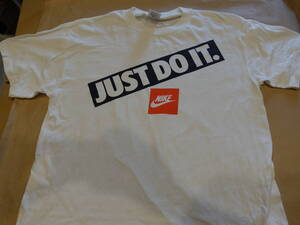 80s VINTAGE NIKE T-shirts　最初期　JUST　DO　IT　　銀タグ　米国製　size　ｍ