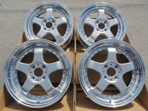 ★人気★16inch 5.5J+43 4H100 新品 逆ゾリ 深リム ホイール 1台分 タイヤset可能 N-box タント スペーシア デイズ ルークス ツライチ SL/P