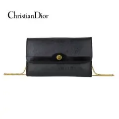 Christian Dior ショルダーバッグ ゴールドチェーン ハニカム柄