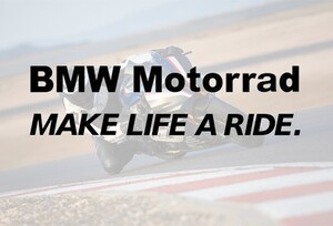 BMW Motorrad MAKE LIFE A RIDE カッティングステッカー　横幅16㎝ 2枚セット　2