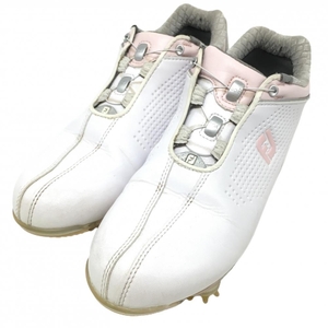 フットジョイ ゴルフシューズ 白×ピンク 99074J BOA レディース 23 ゴルフウェア FootJoy