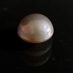 【特大 超大粒 22mm up】マベパール 41.35ct 8.27g / 径22.6mm 高さ14.2mm / 良テリ ルース 裸石 真珠 Mabe Pearl Jewelry 半円真珠 A741