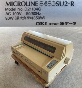 3444-O★OKI ドットインパクトプリンタ MICROLINE 8480SU2-R★印字確認済ピン折れ無し★中古現状渡し★