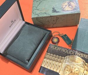 ☆ビンテージ 古い ロレックスの箱 Ref.1601 VINTAGE ROLEX WATCH BOX タグ カード入れ 外箱付き